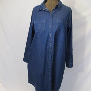 National denim dress - long sleeves
